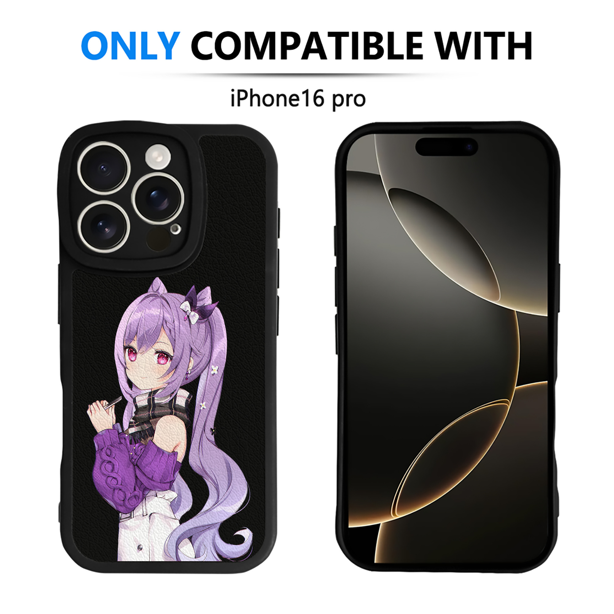 げんし神 刻晴 こくせい genshin Kokusei 【iPhone 16シリーズ対応】シリコンスマホケース（レザー調） 材質：シリコン